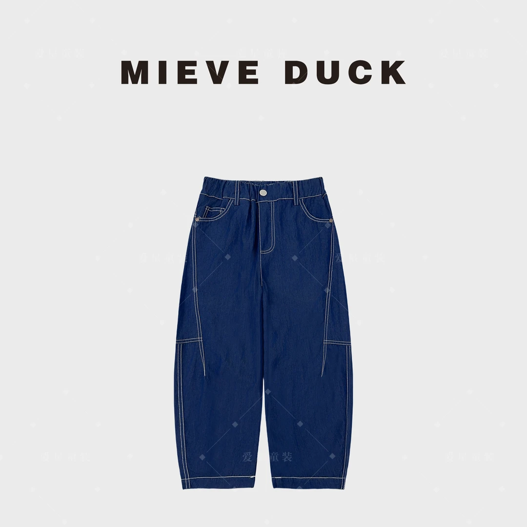 夏季冰感牛仔裤【MIEVE DUCK】百搭儿童牛仔裤洋气休闲裤子12886