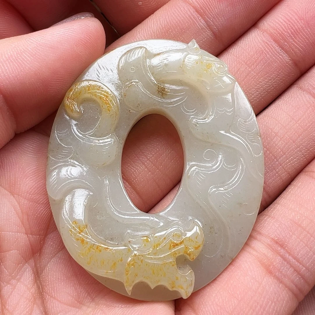 和田玉颈饰未镶嵌半*