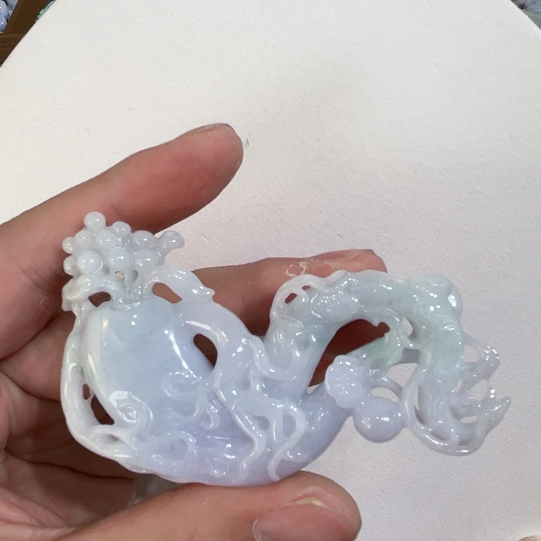 翡翠未镶嵌吊坠(赠链)代编织