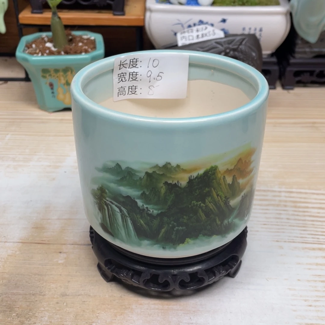 紫砂花盆陶瓷艺术花盆陶瓷