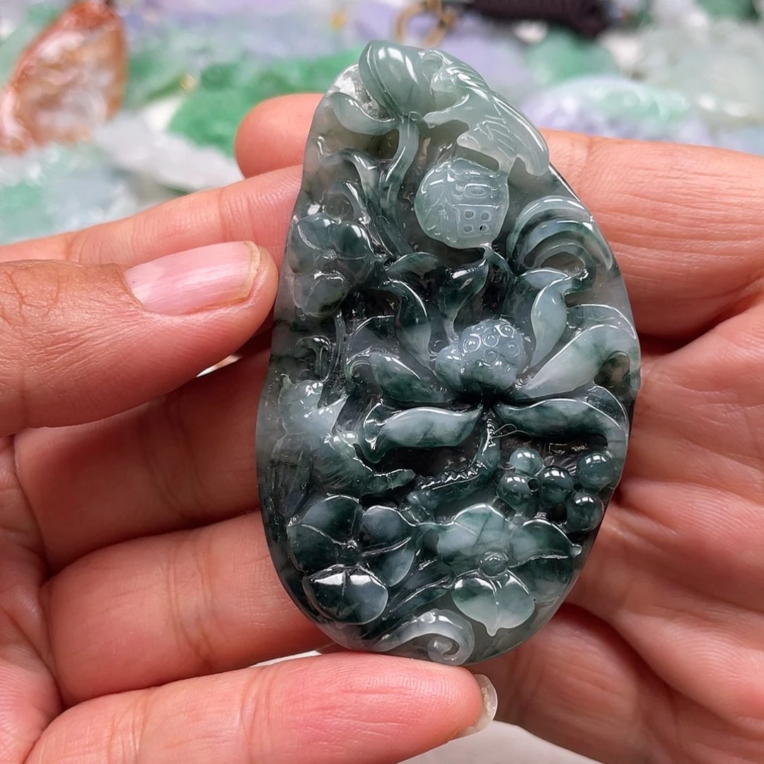 颈饰未镶嵌翡翠翡玉缘翡翠