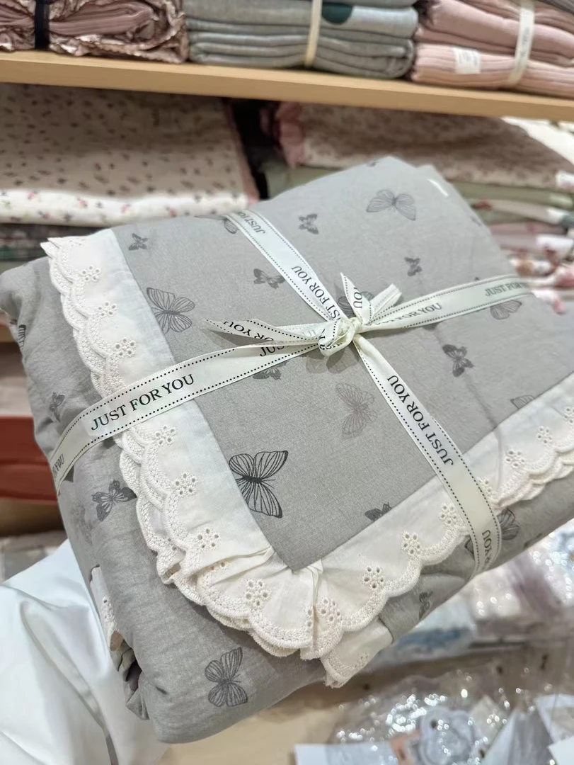 法式皱皱四件套，软软糯糯