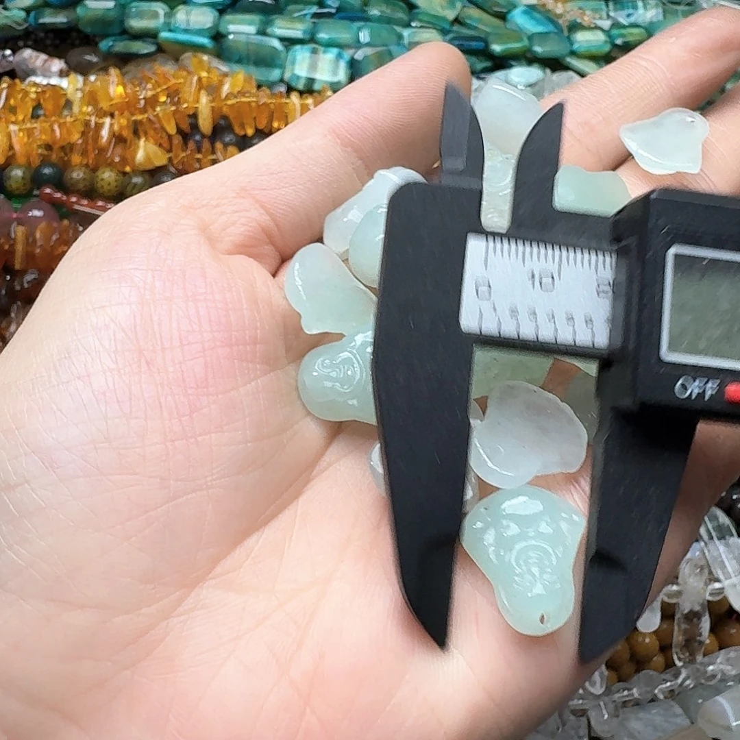 玛瑙/玉髓合金珠宝半成品5颗13mm翡翠吊坠