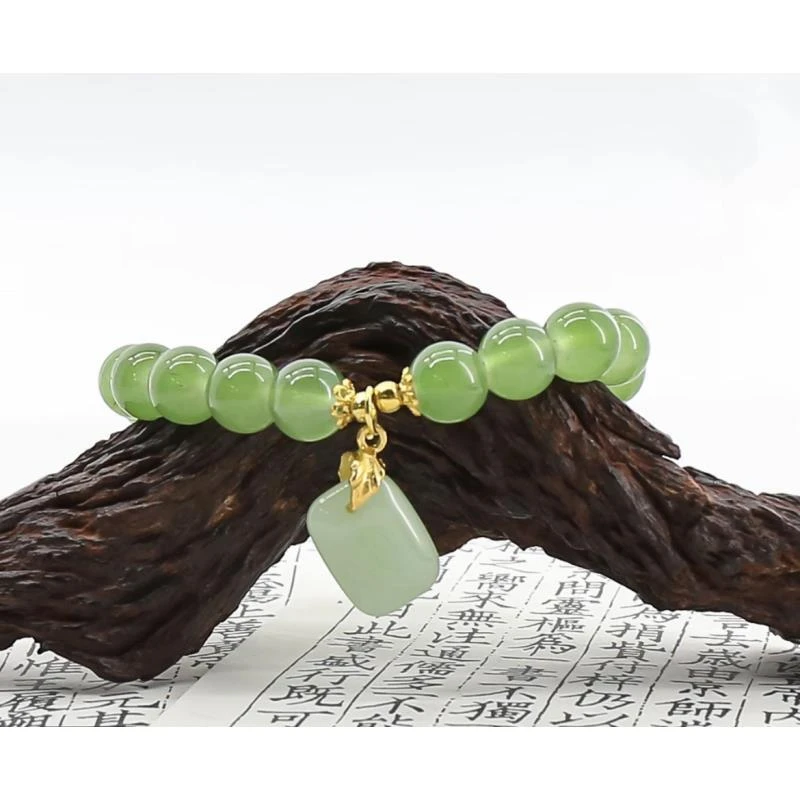 绿漪凝翠无事牌AD362-精品手串（有礼盒➕证书）