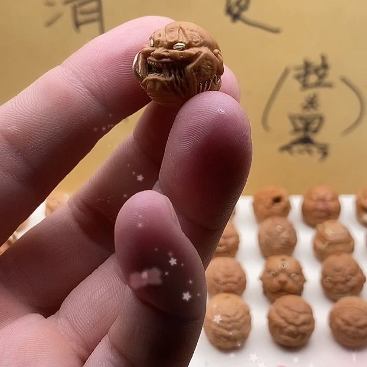 猴头单颗雕刻镶嵌恶僧佛爷微瑕