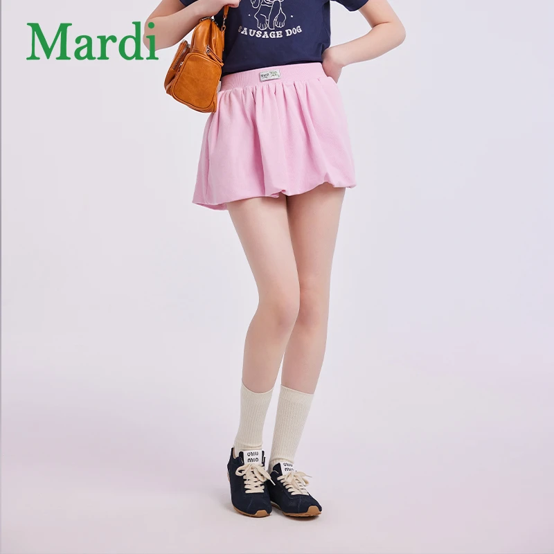 MARDI/玛尔帝夏季休闲通勤松紧腰短裙花苞裙半身裙MQZ2522060