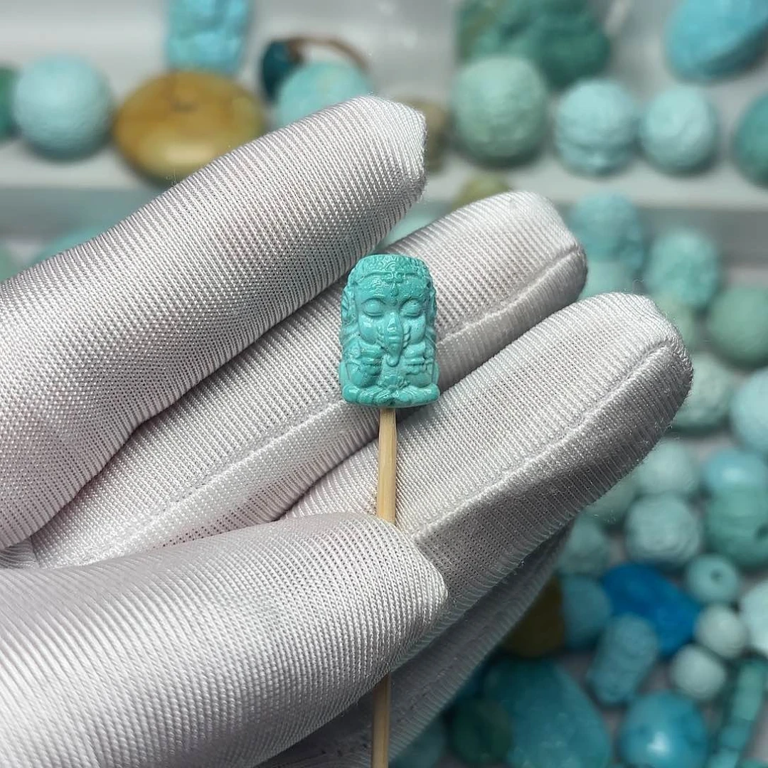 绿松石珠宝半成品未镶嵌