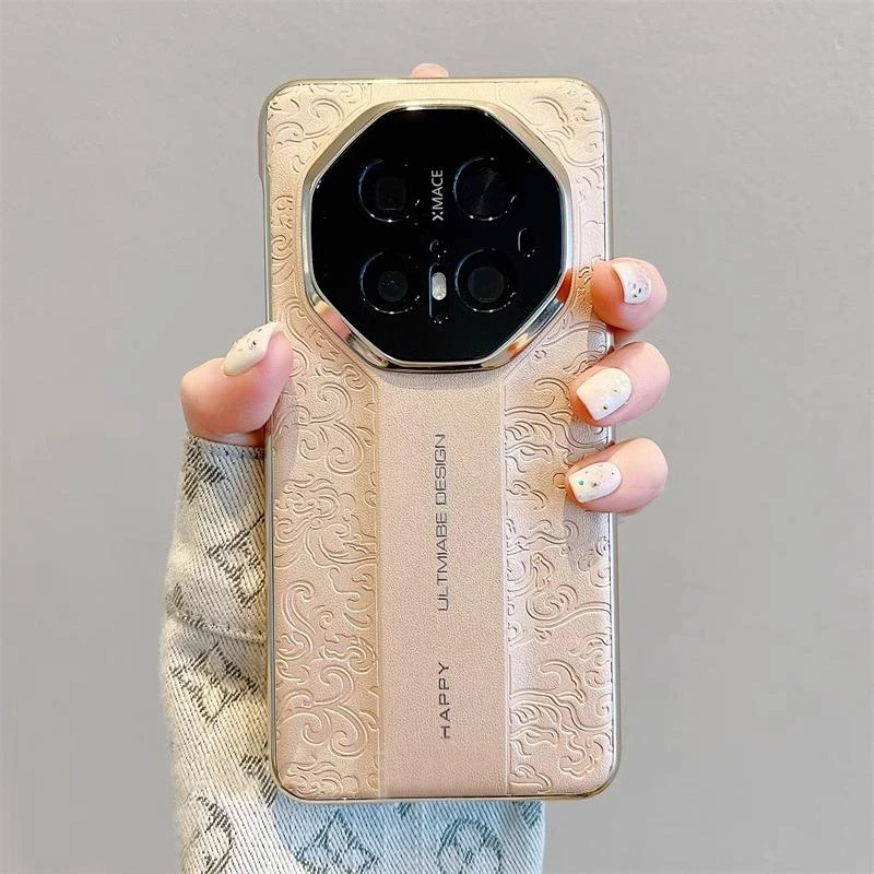 适用华为mate70RS非凡大师手机壳新款高级感60RS电镀龙纹奢华50R