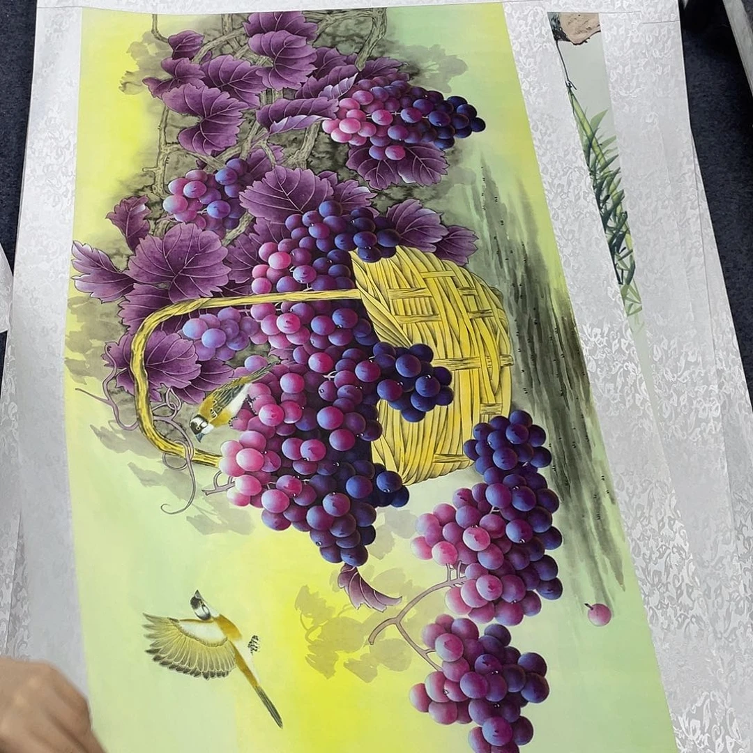 国画作品小姐姐放漏…