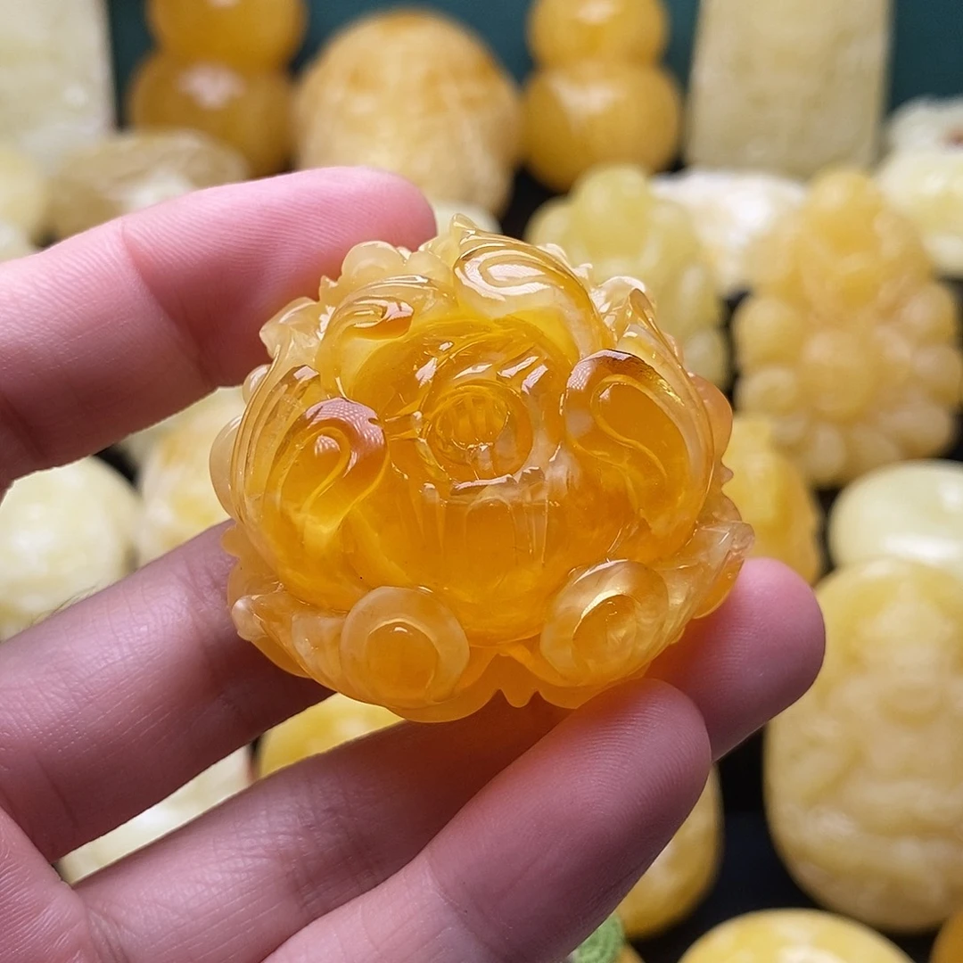 琥珀颈饰未镶嵌琥珀蜜蜡吊坠