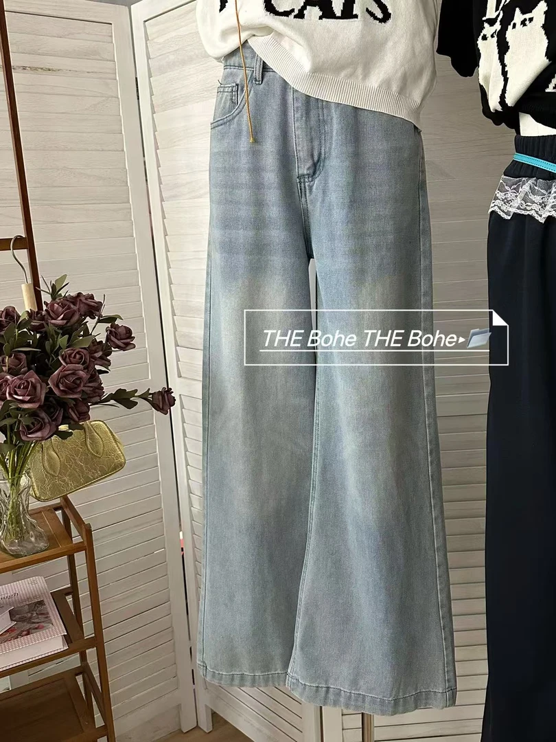 THE BOHE（251）时尚百搭宽松牛仔裤kc