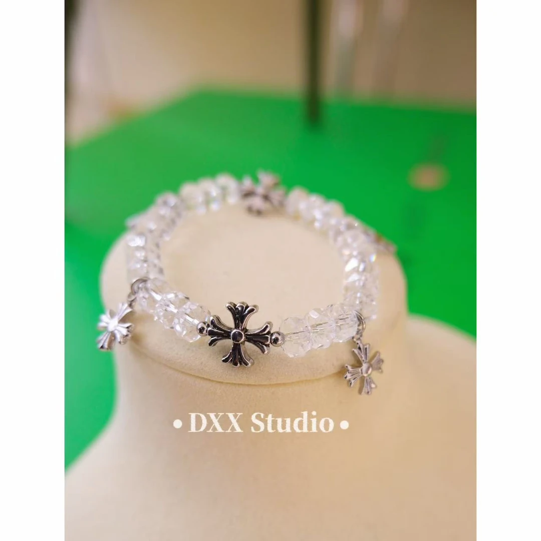 铜合金仿水晶手链 小众设计晶晶ins手链47942