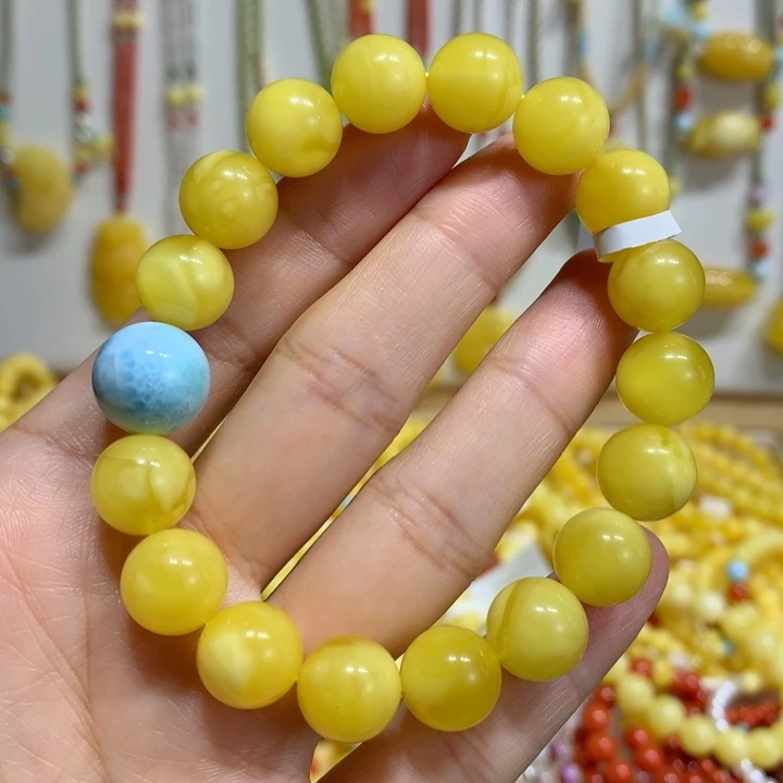 蜜蜡未镶嵌手链11➕mm
