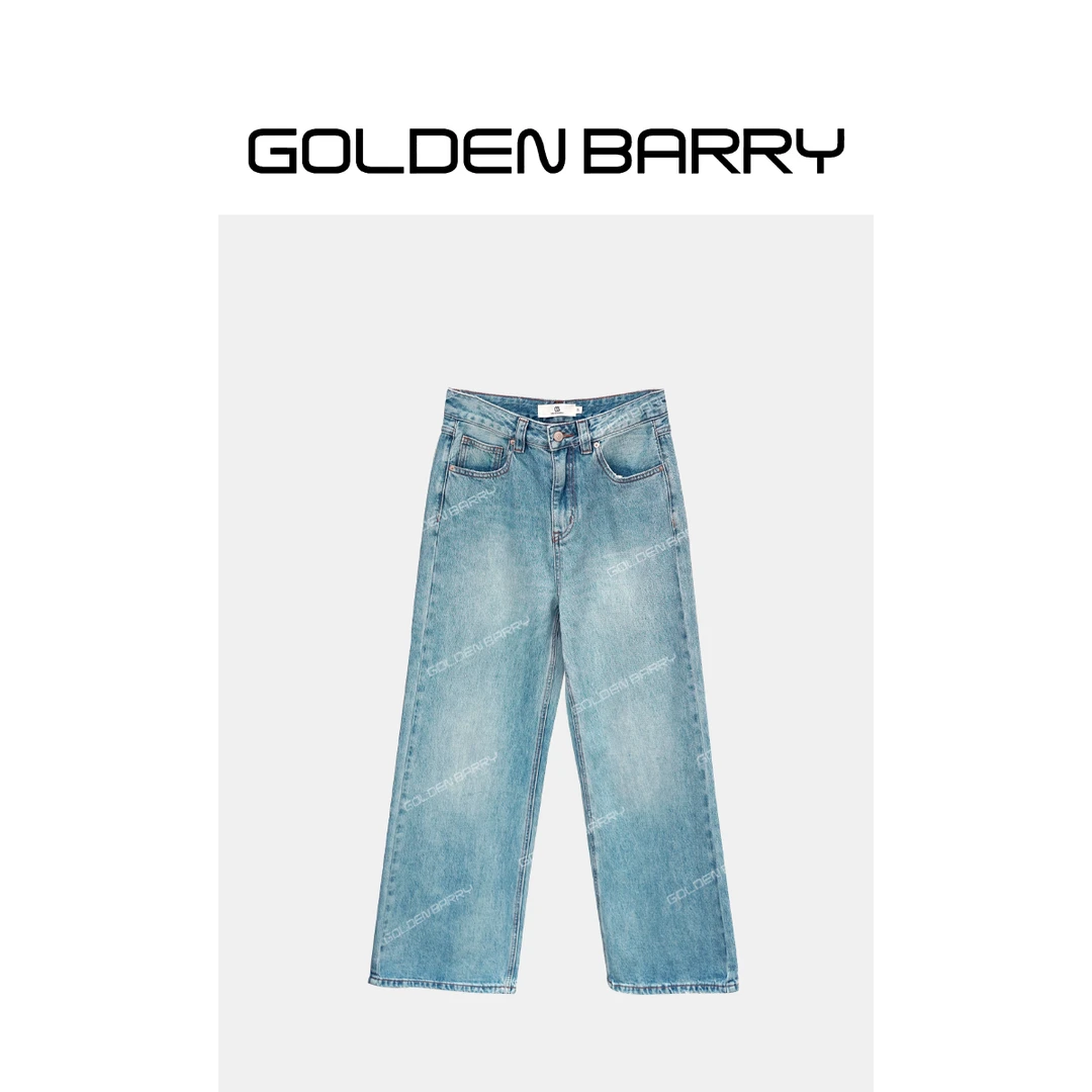 GOLDENBARRY【3.8专享】501113阔腿牛仔裤