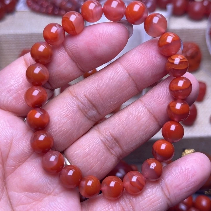 南红玛瑙未镶嵌颈饰8．6 M半山水
