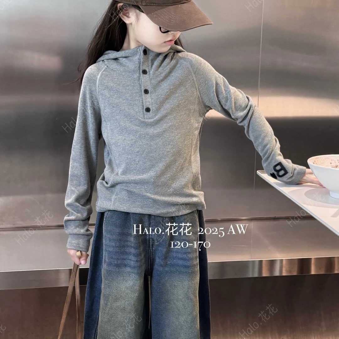 5756儿童连帽德绒打底衫