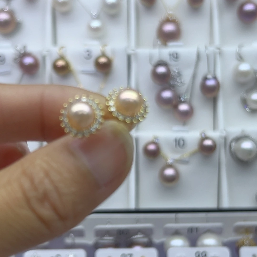 淡水珍珠耳饰未镶嵌19