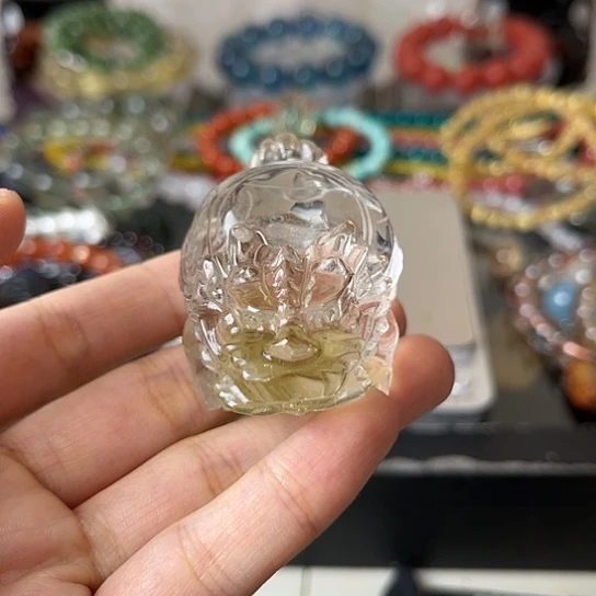 水晶矿坑未镶嵌摆件龙龟