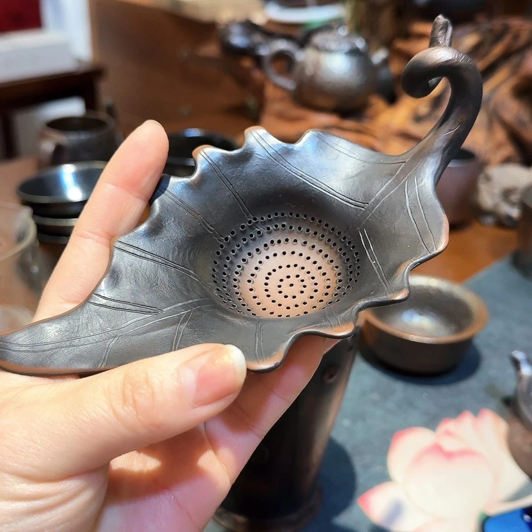 阿***罗琉璃手工艺品建水紫陶茶漏