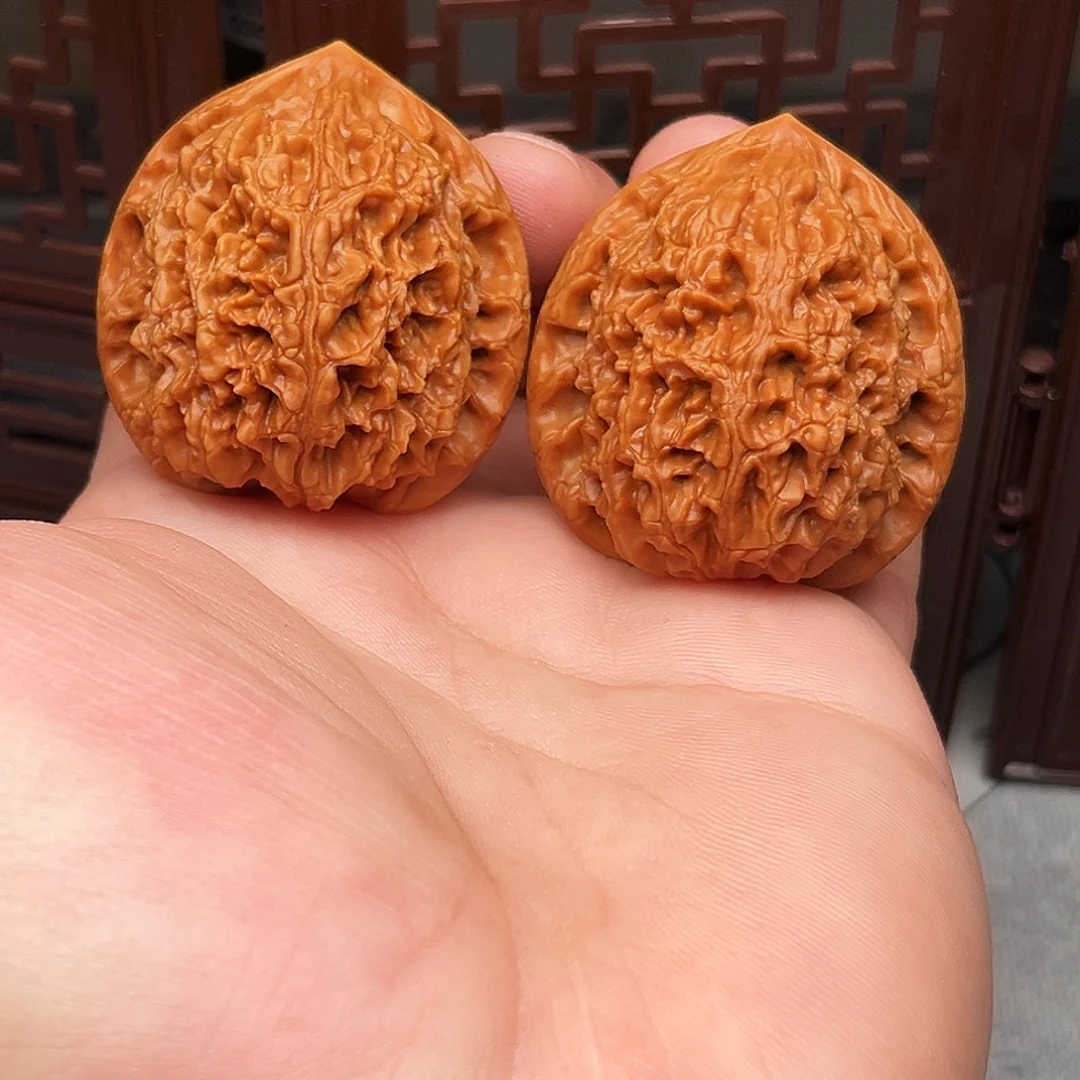 把件文玩核桃41尺水龙纹