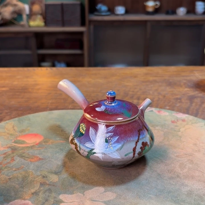 柴烧纯手工手绘陶瓷