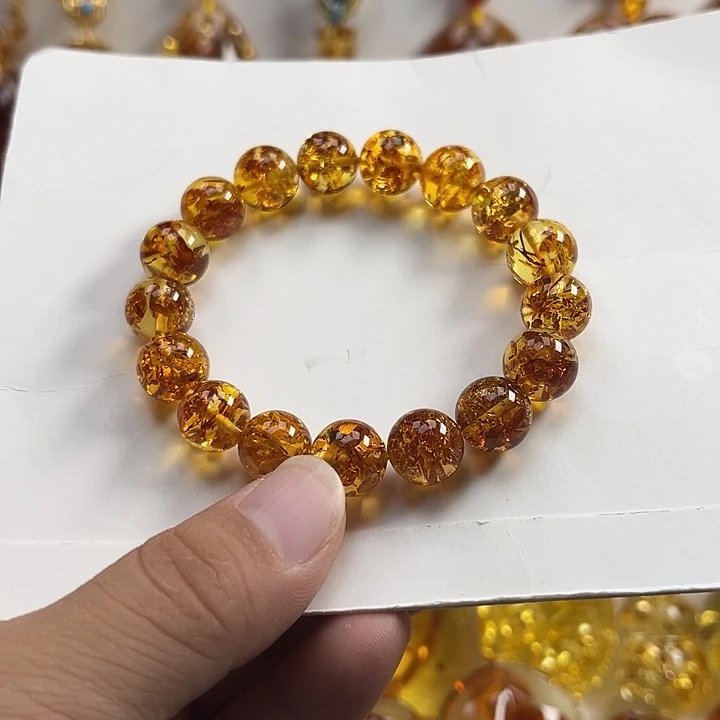 琥珀（花珀）项圈未镶嵌