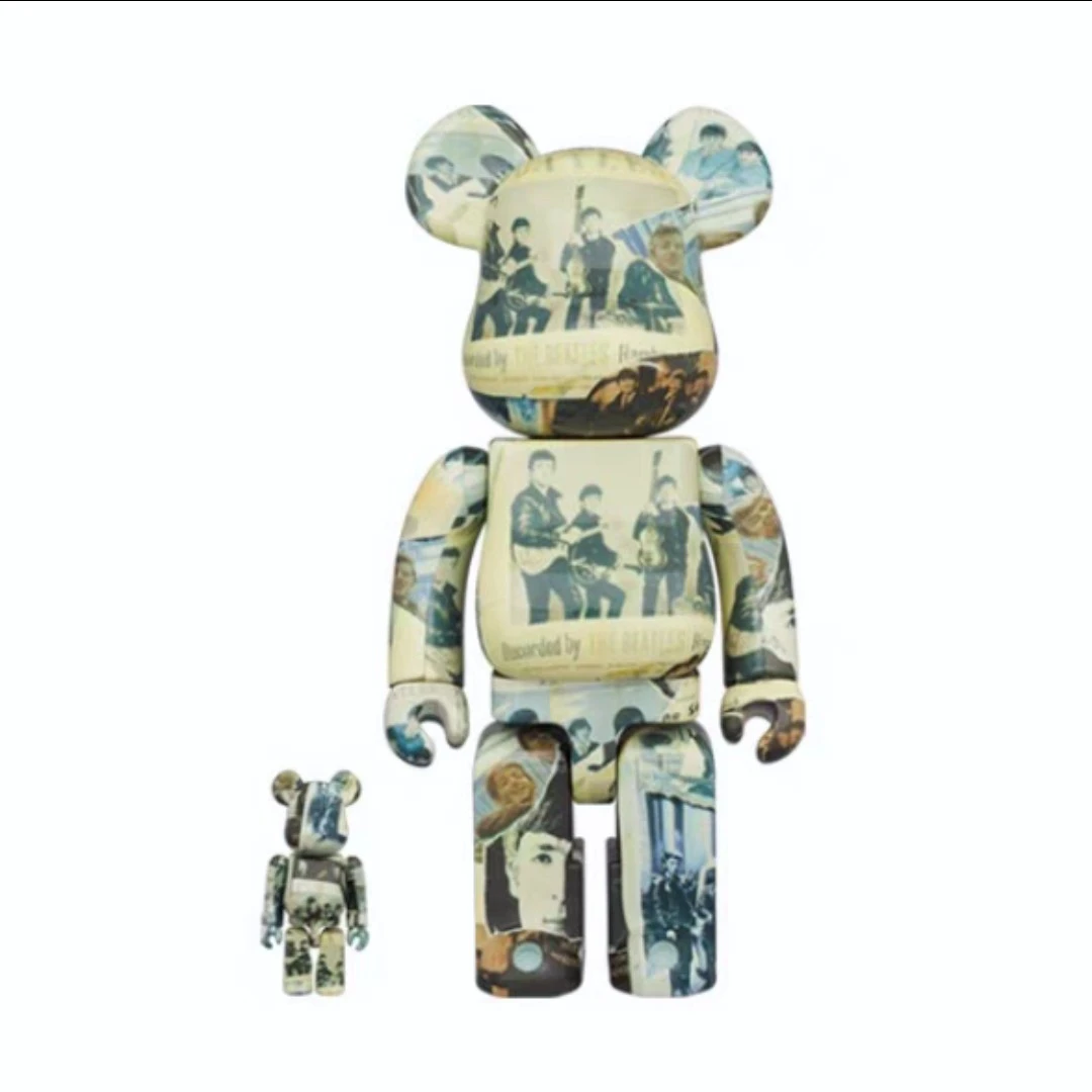 【小白】400%披头士积木熊摆件