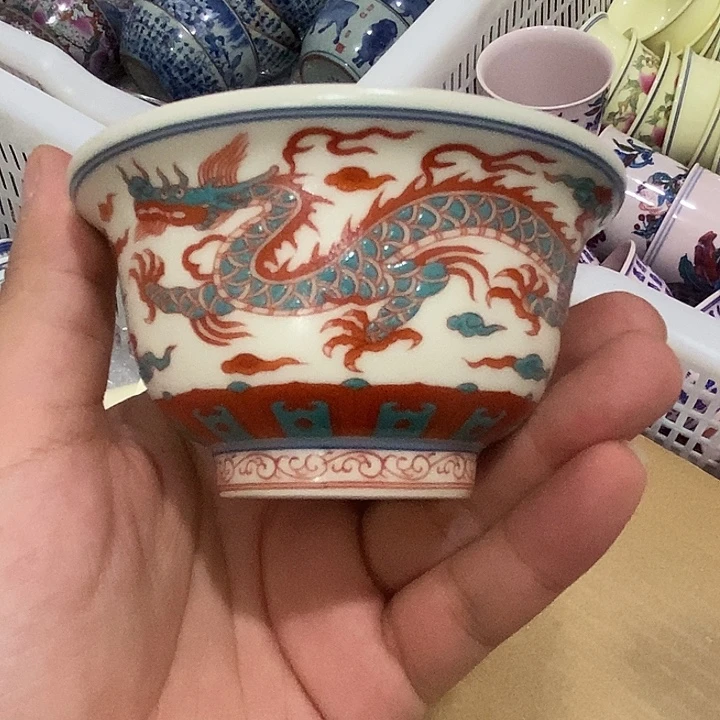 摆件景德镇陶瓷主人杯2345