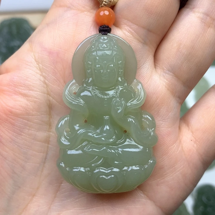和田玉颈饰未镶嵌五**雨