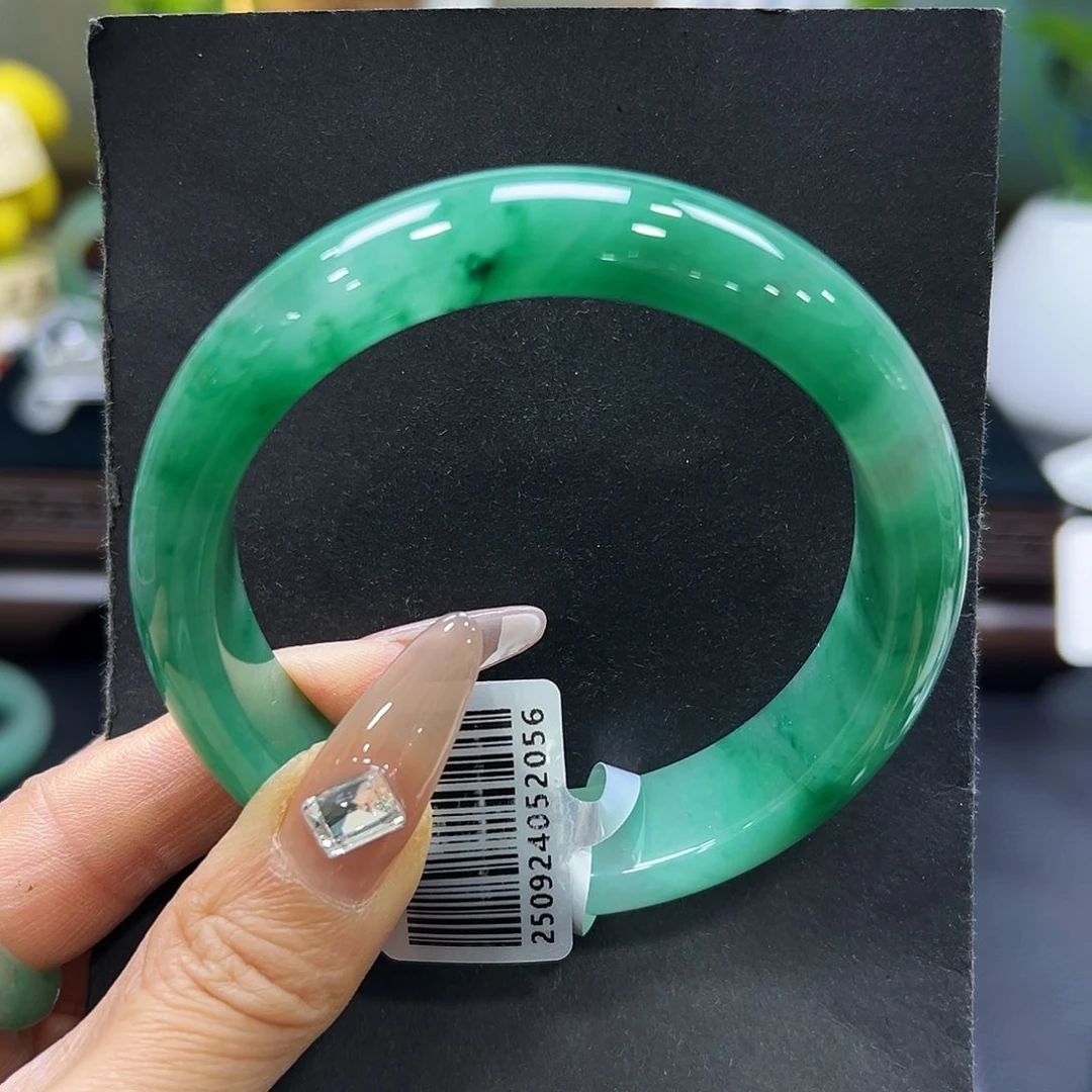 石英质玉（非洲翠）未镶嵌手镯62-63