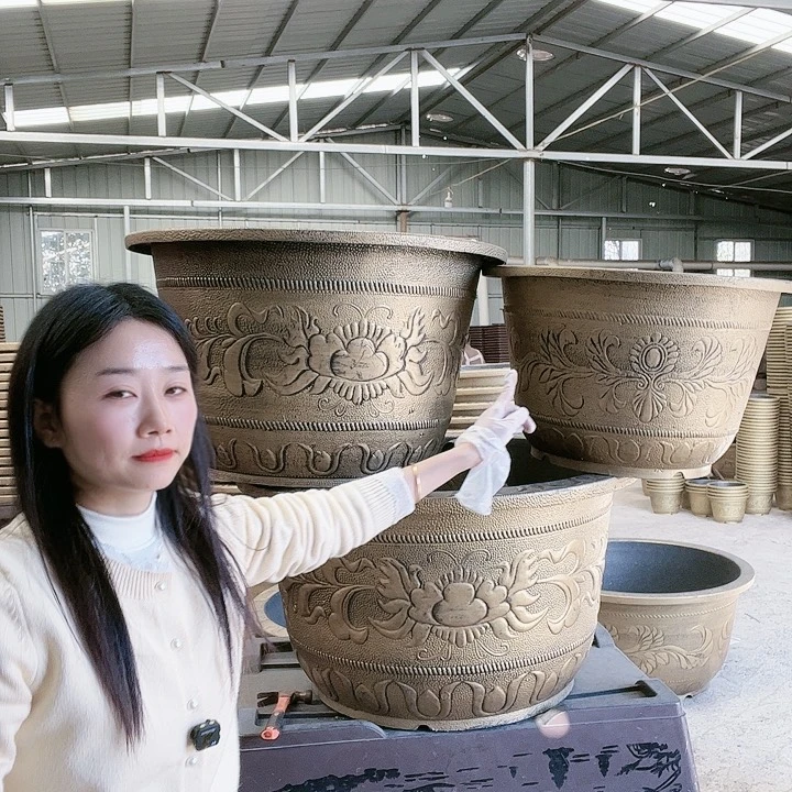 圆形60花盆3个有孔