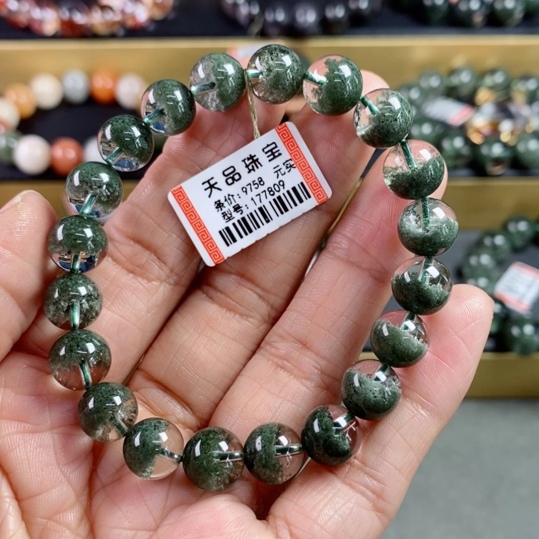 水晶手链未镶嵌用****6绿幽灵手链177809