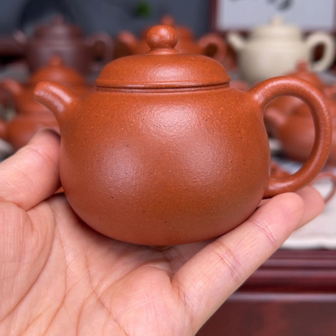 紫砂茶壶宝山红泥120