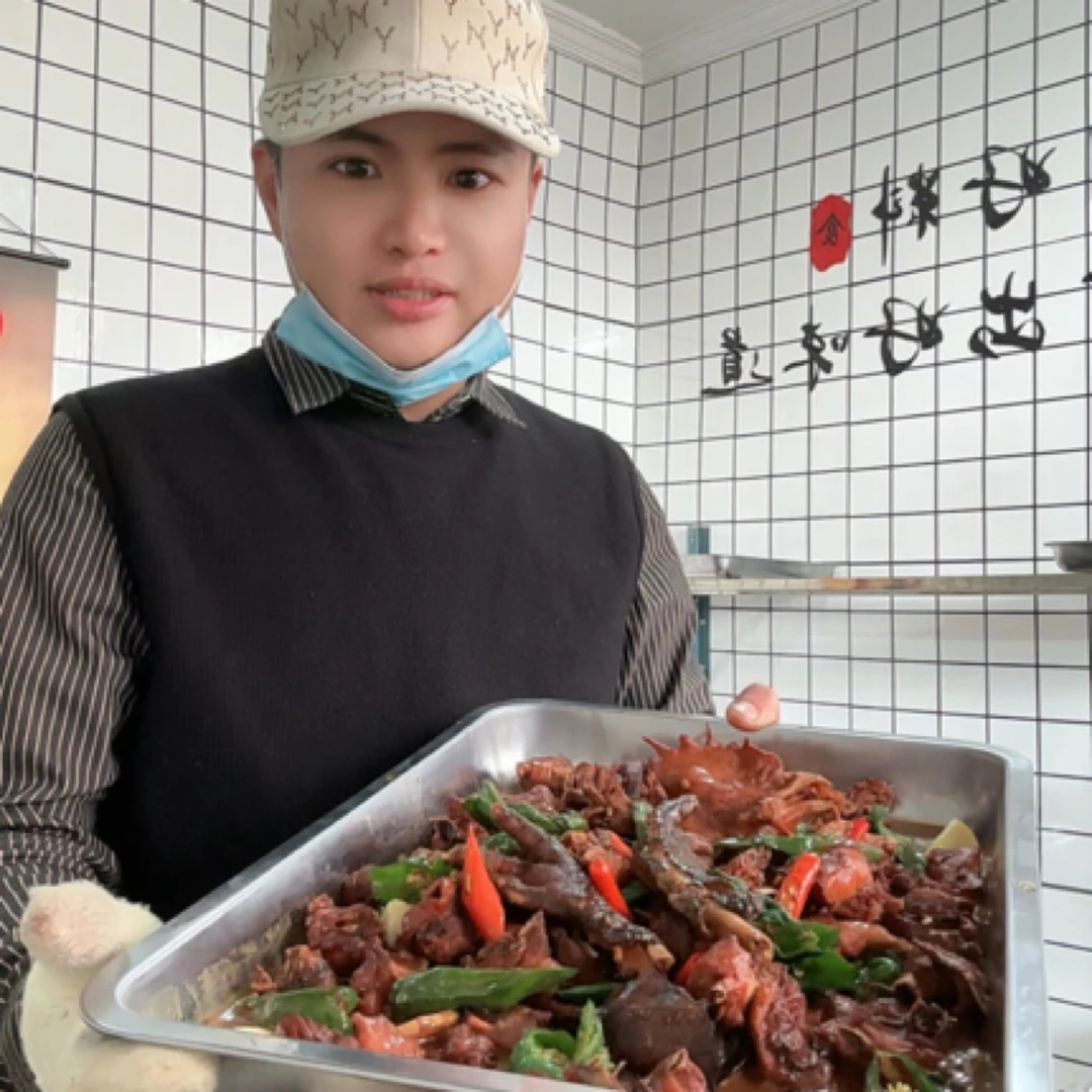 【雷总炒鸡】活鸡现炒花生油炒鸡枣庄辣子鸡顺丰包邮（一年左右公鸡）