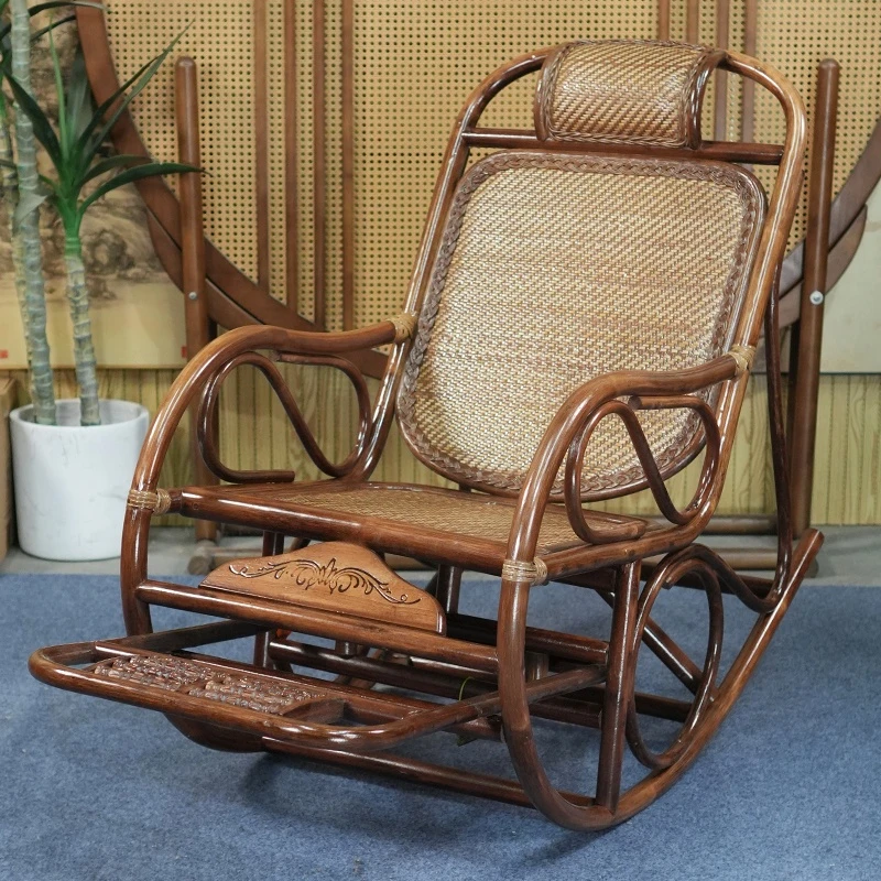 植物藤编织摇摇椅庭院户外休闲椅家用阳台靠背躺椅午睡逍遥椅