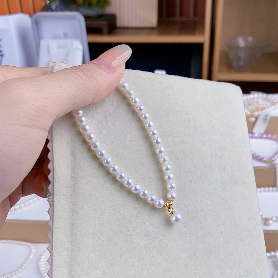 淡水珍珠手绳银S925镶嵌