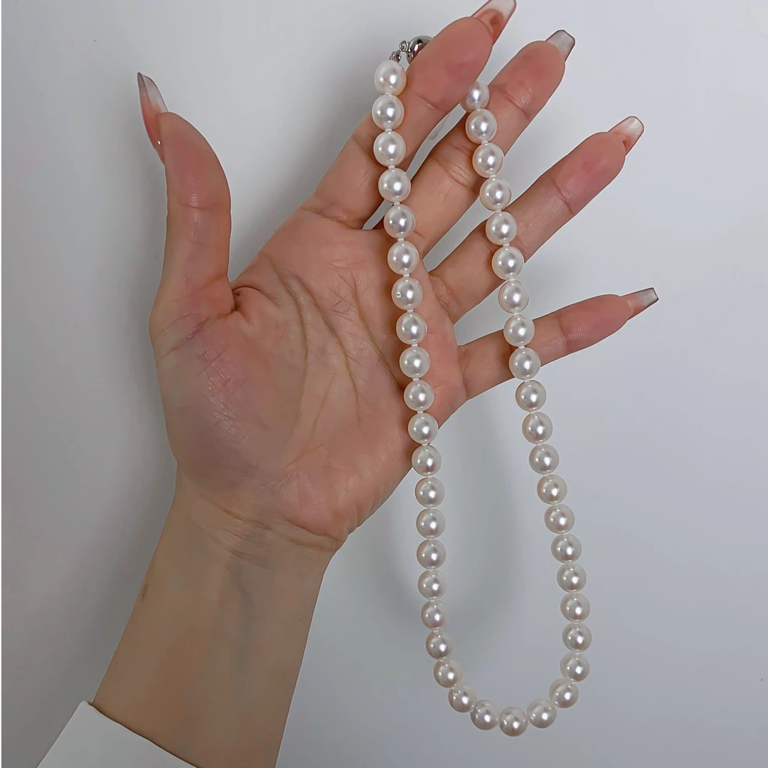 GGC9-9.5mmAkoya海水珍珠项链