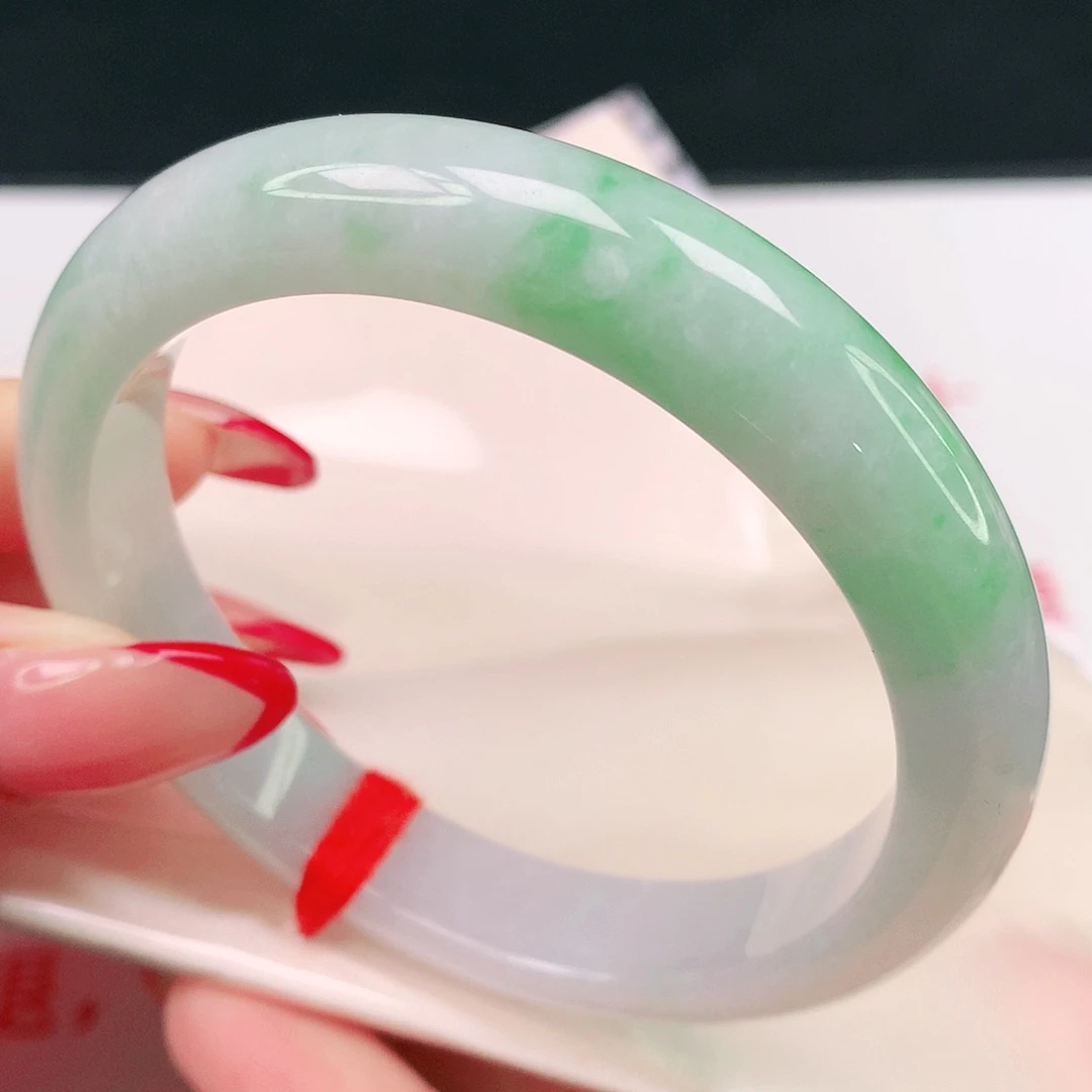 翡翠未镶嵌手镯天然翡翠5124