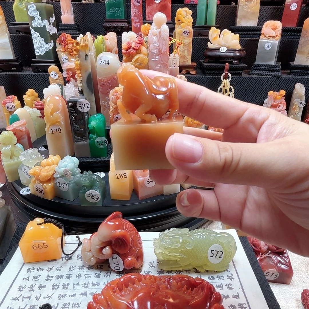 寿山石其他唐马印章