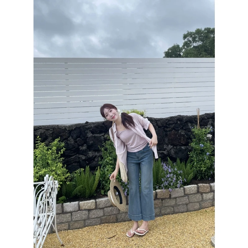 YPP！【呼吸感】慵懒风薄款长袖防晒衬衫宽松休闲开衫 套装