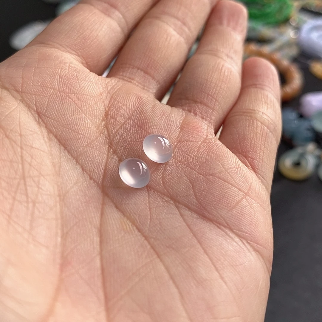 翡翠未镶嵌手链蛋面