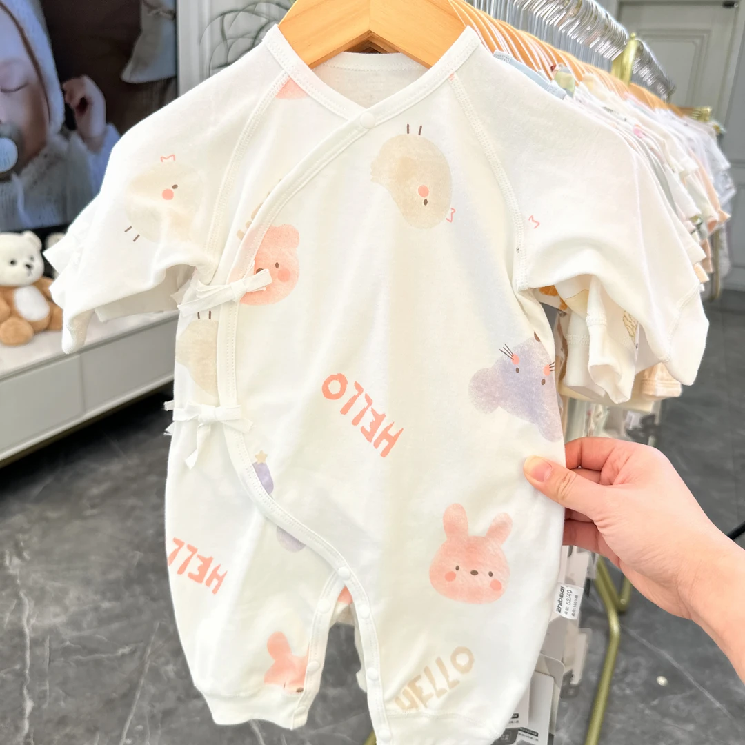 （稚蓓爱）新生儿四季无骨蝴蝶衣连体衣