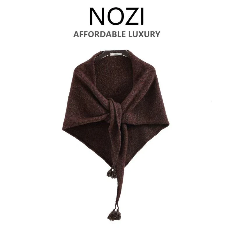 【NOZI】针织披肩2025秋冬条纹披肩新款德系高工艺定制款S1-542-543