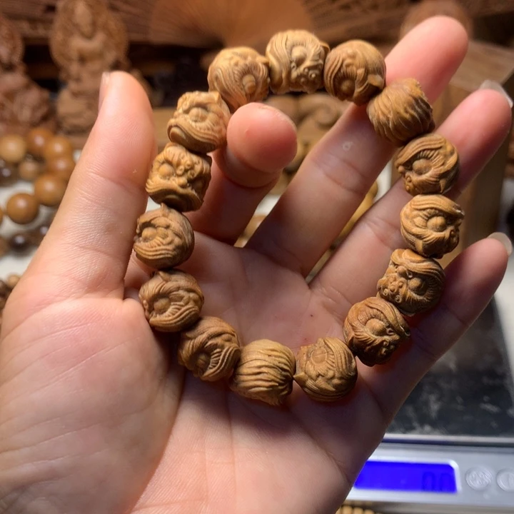檀香木手串/手链老山檀香1314醒狮
