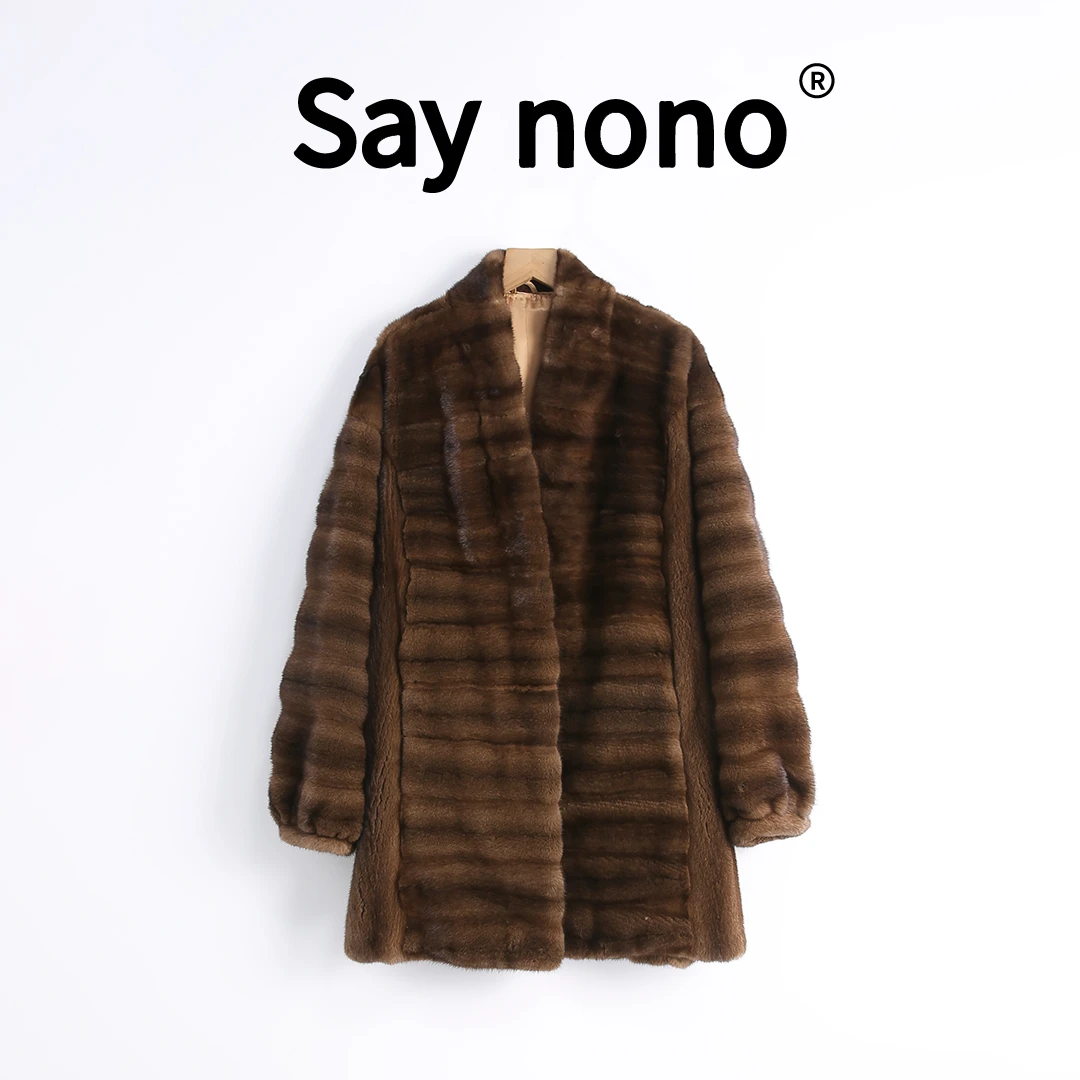 懒猫nono│Saynono 天鹅绒短二新款全抽工艺貂皮大衣/XS24919