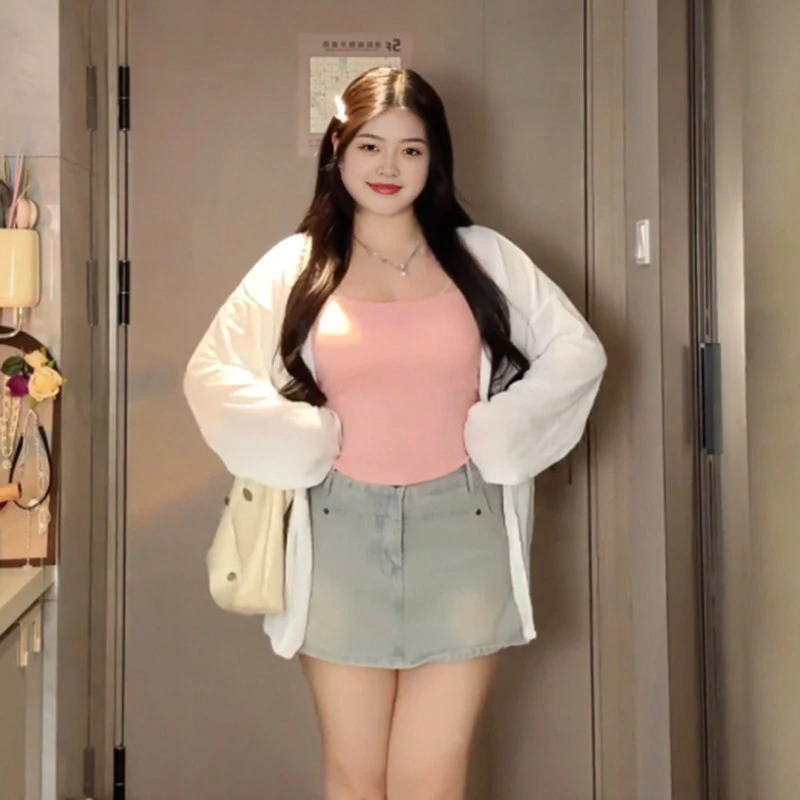 【0232】夏季薄款针织防晒开衫2025新款长袖网纱外搭披肩罩衫上衣