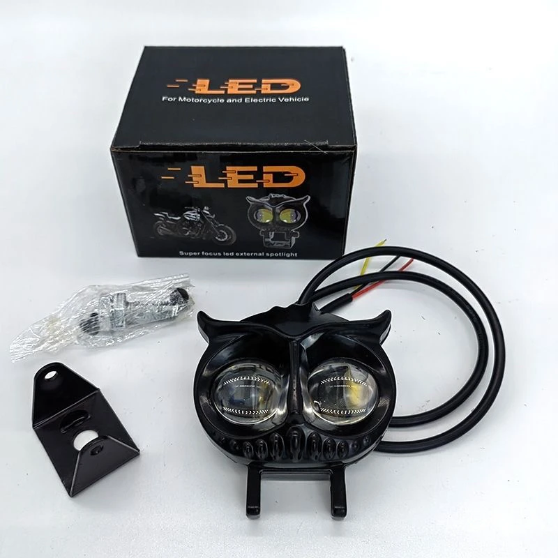 超亮LED摩托车大灯电动车通用外置射灯12v48v60v72v