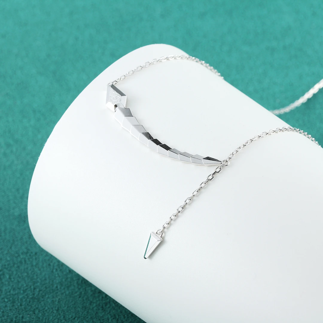 【格莉特】PT990铂金灵蛇套链 蛇年新款时尚百搭锁骨链简约TCX1287