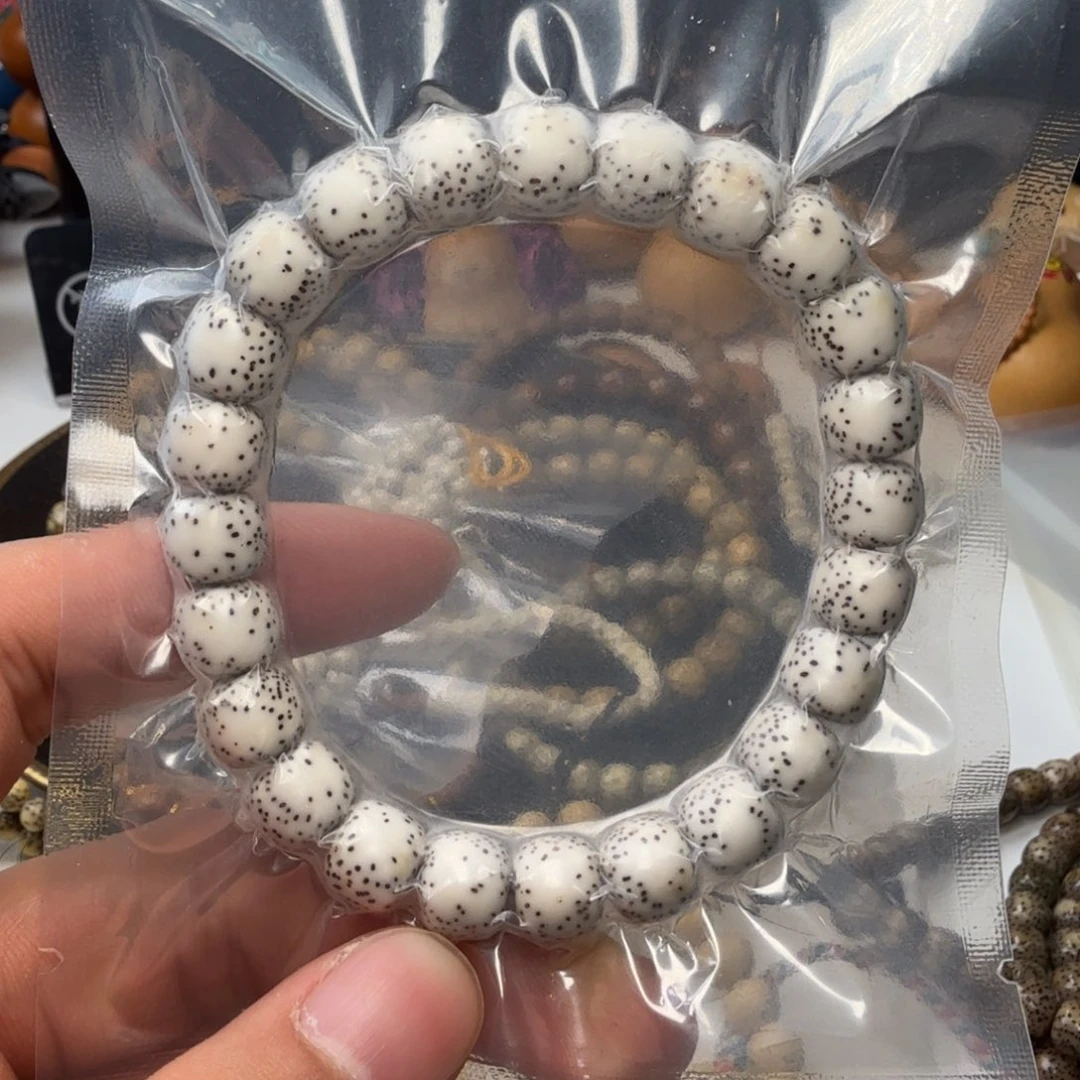 6***6星月菩提手串卡9.5原白侧留白