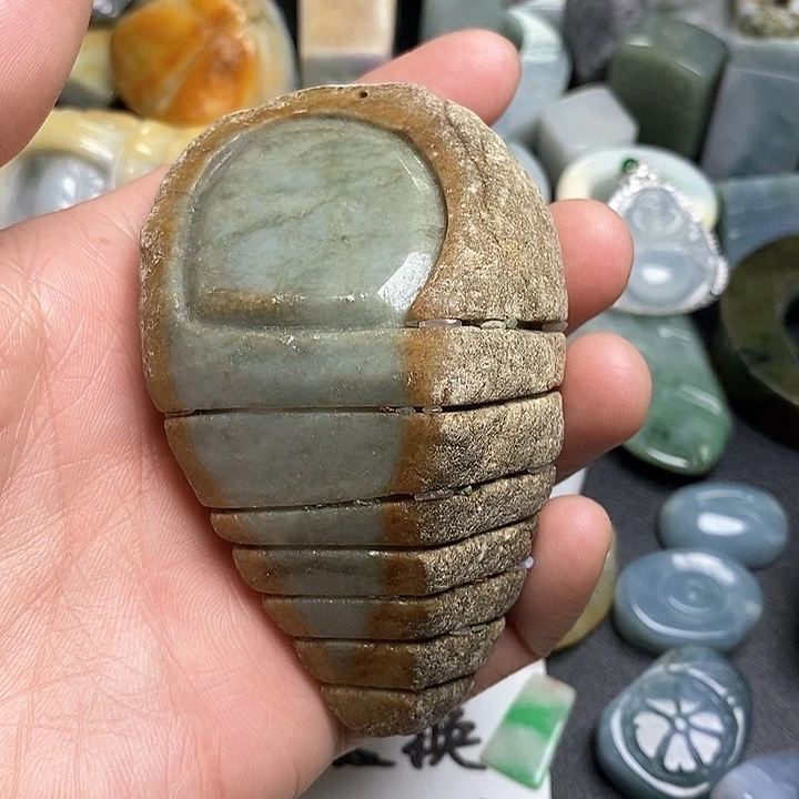 翡翠未镶嵌颈饰天然翡翠108